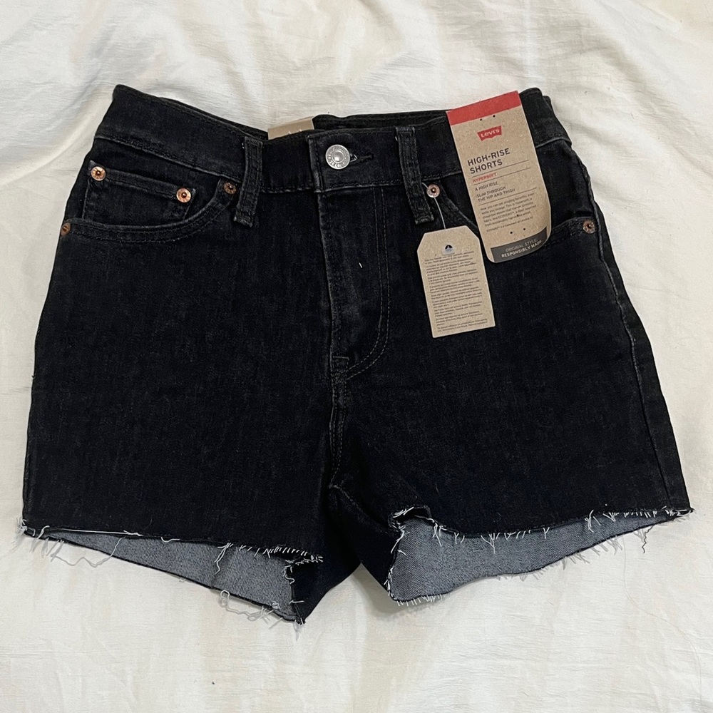 Levi's Women's Black Jean Shorts